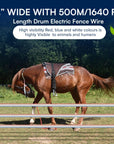 1 inch Electric Fence Polytape - 1640 Feet/500 Meter Length Drums - My Pet Command