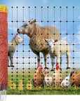Electric Fence Poultry Netting 49” x 164’ Pre-Assembled with 20 Posts,
