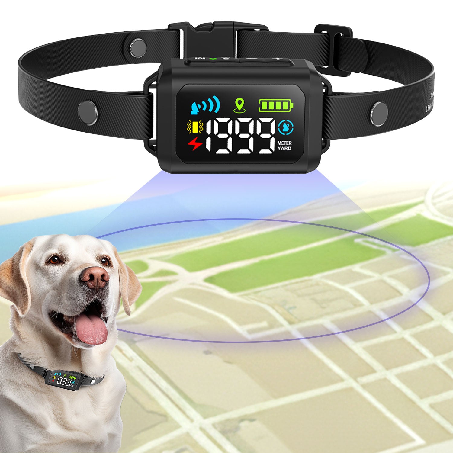 My Pet Command GPS Wireless Electric Dog Collar Fence System New Generation