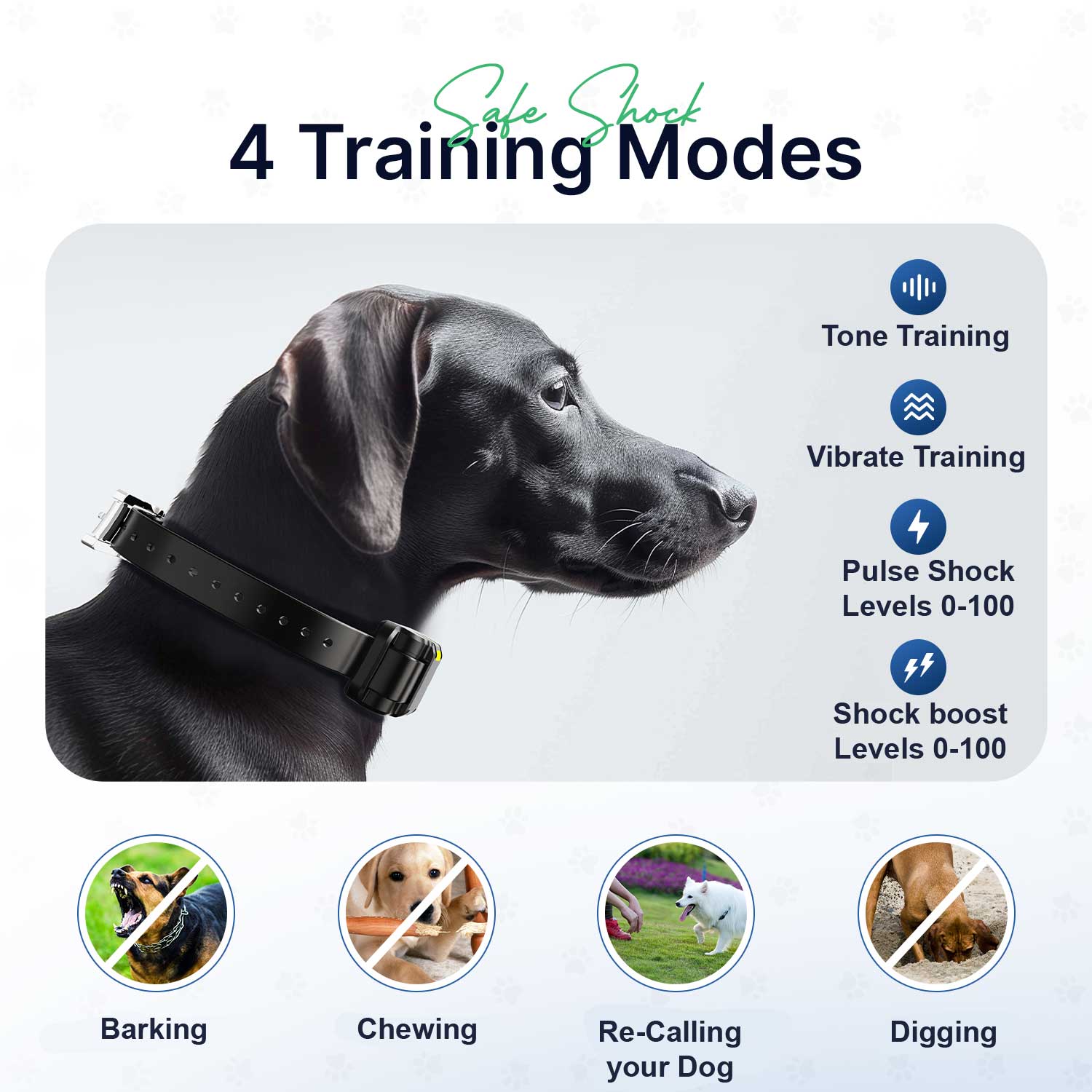 My Pet Command 1 Mile/5280 Ft Long Range Dog Training Collar Safe Shock Collar