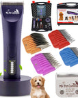 Cordless Professional Dog Grooming Clippers Kit for Pets with Heavy Duty Blades - My Pet Command