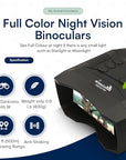 IR Night Vision Goggles Binoculars with Color viewing 4K Video - My Pet Command