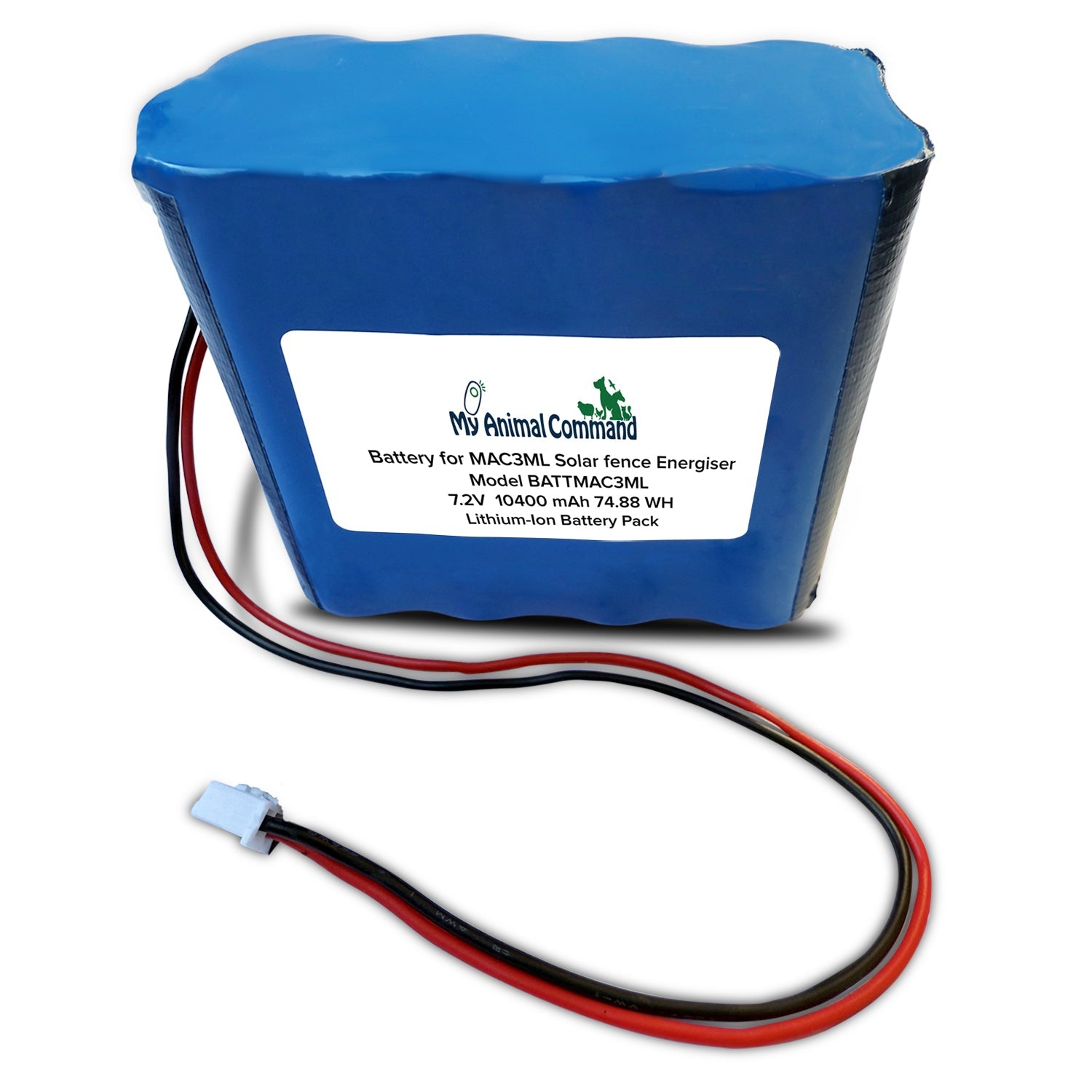My Animal Command Replacement Lithium ion Battery Pack for Electric Fence Energizer Model MAC3ML - My Pet Command