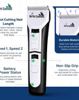 My Pet Command Professional Cordless Dog Grooming Clipper Kit - My Pet Command