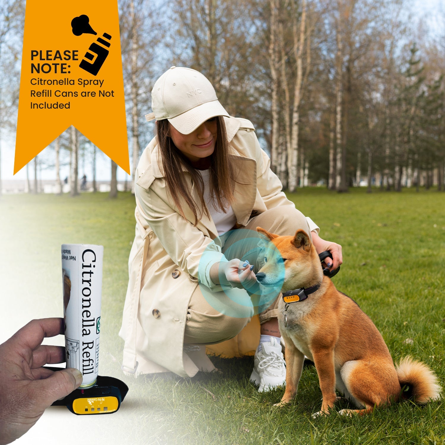 My Pet Command 2 in 1 Auto Citronella Spray bark remote dog training collar - My Pet Command