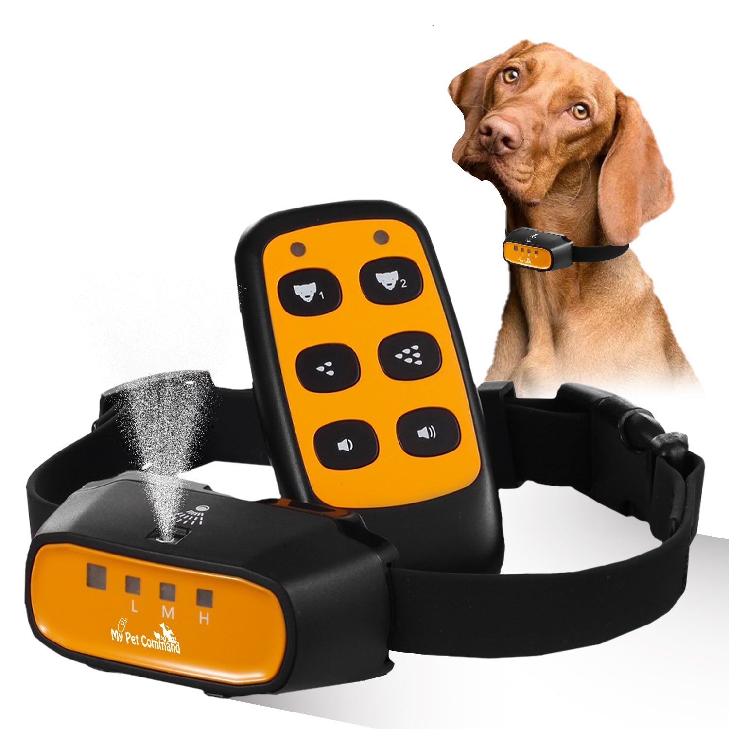 My Pet Command 2 in 1 Auto Citronella Spray bark remote dog training collar - My Pet Command