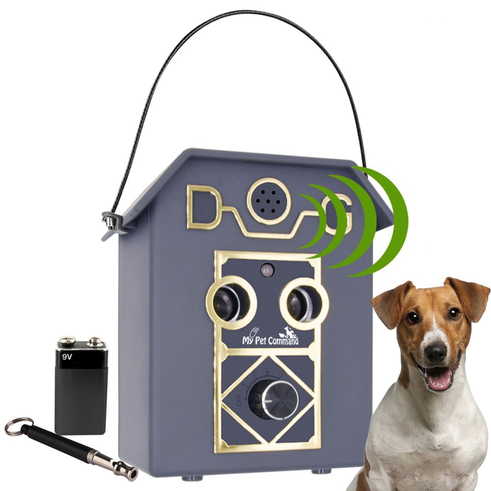 Automatic Ultrasonic Anti barking Device, 50FT Long Range Safe Dog Bark Deterrent - My pet command