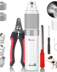 Cordless Heavy Duty Dog Nail Grinder Low Noise Clipper for Pets, including Cats