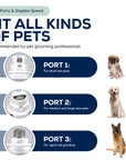 My Pet Command Cordless Dog Nail Grinder Low Noise for Dogs and Cats, Variable Speed Rechargeable - My Pet Command