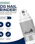 My Pet Command Cordless Dog Nail Grinder Low Noise for Dogs and Cats, Variable Speed Rechargeable - My Pet Command