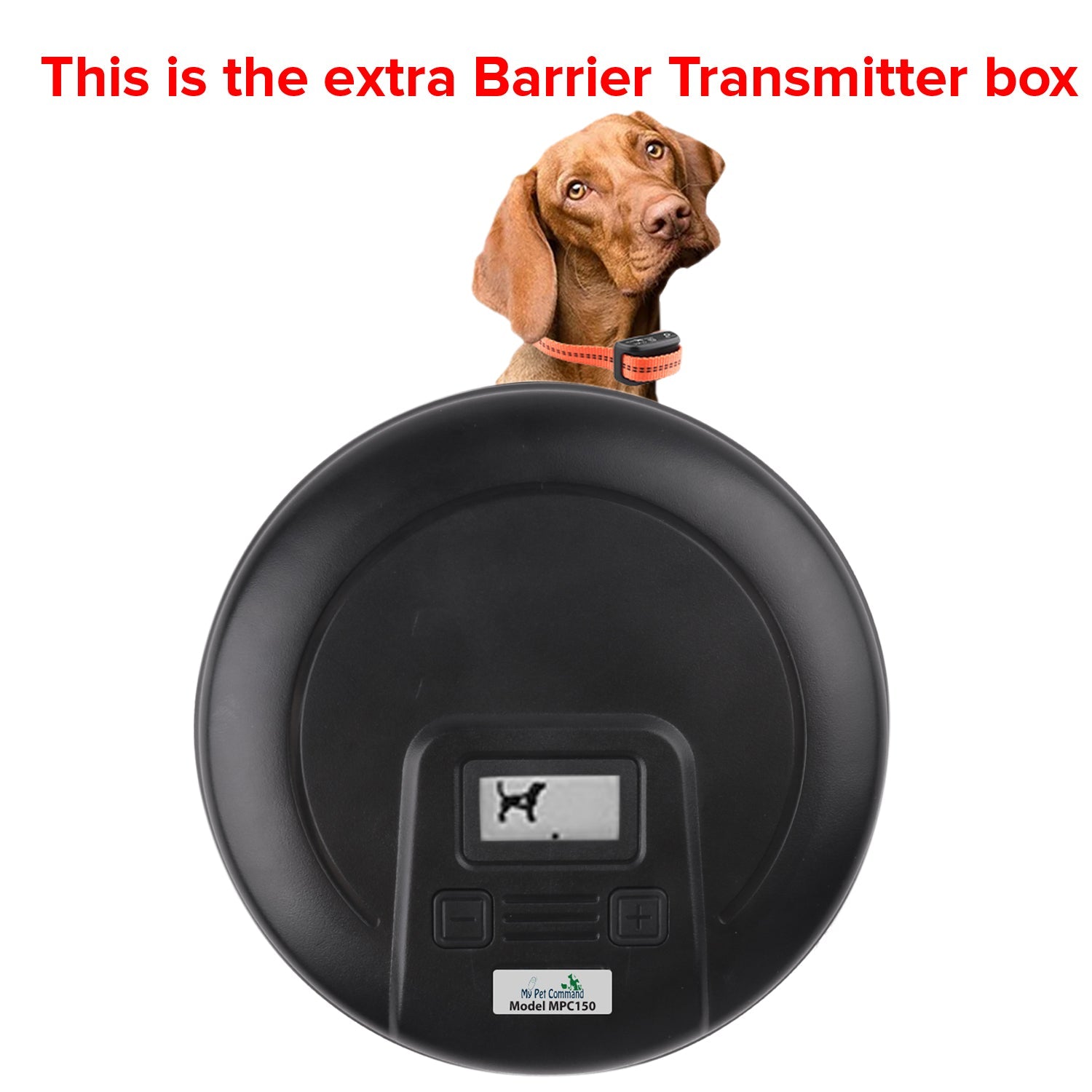 My Pet Command, Indoor Pet Barrier with Adjustable Range, Static and Tone Correction, Hidden Fence for Dogs - My Pet Command