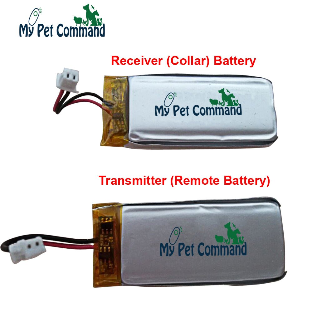 MY PET COMMAND REPLACEMENT RECH. LITHIUM BATTERIES FOR COLLAR & REMOTE DT AND DF MODELS - My Pet Command