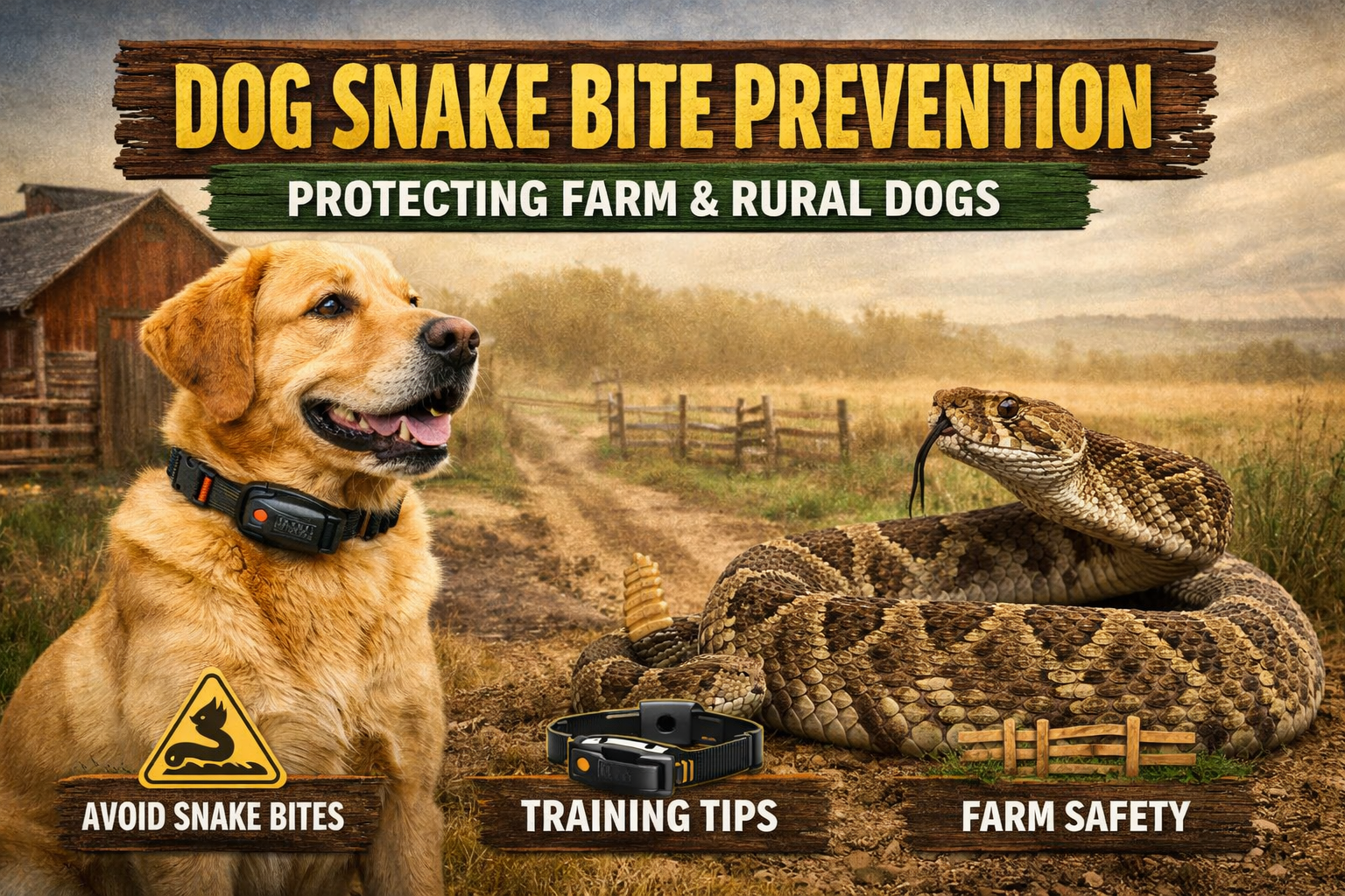 Dog Snake Bite Prevention: How to Protect Farm &amp; Rural Dogs