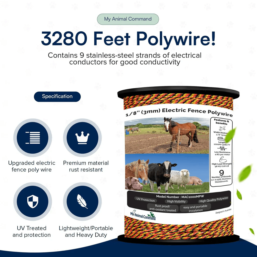 Best Benefits of Electric Fence Polywire for Livestock – My Pet Command