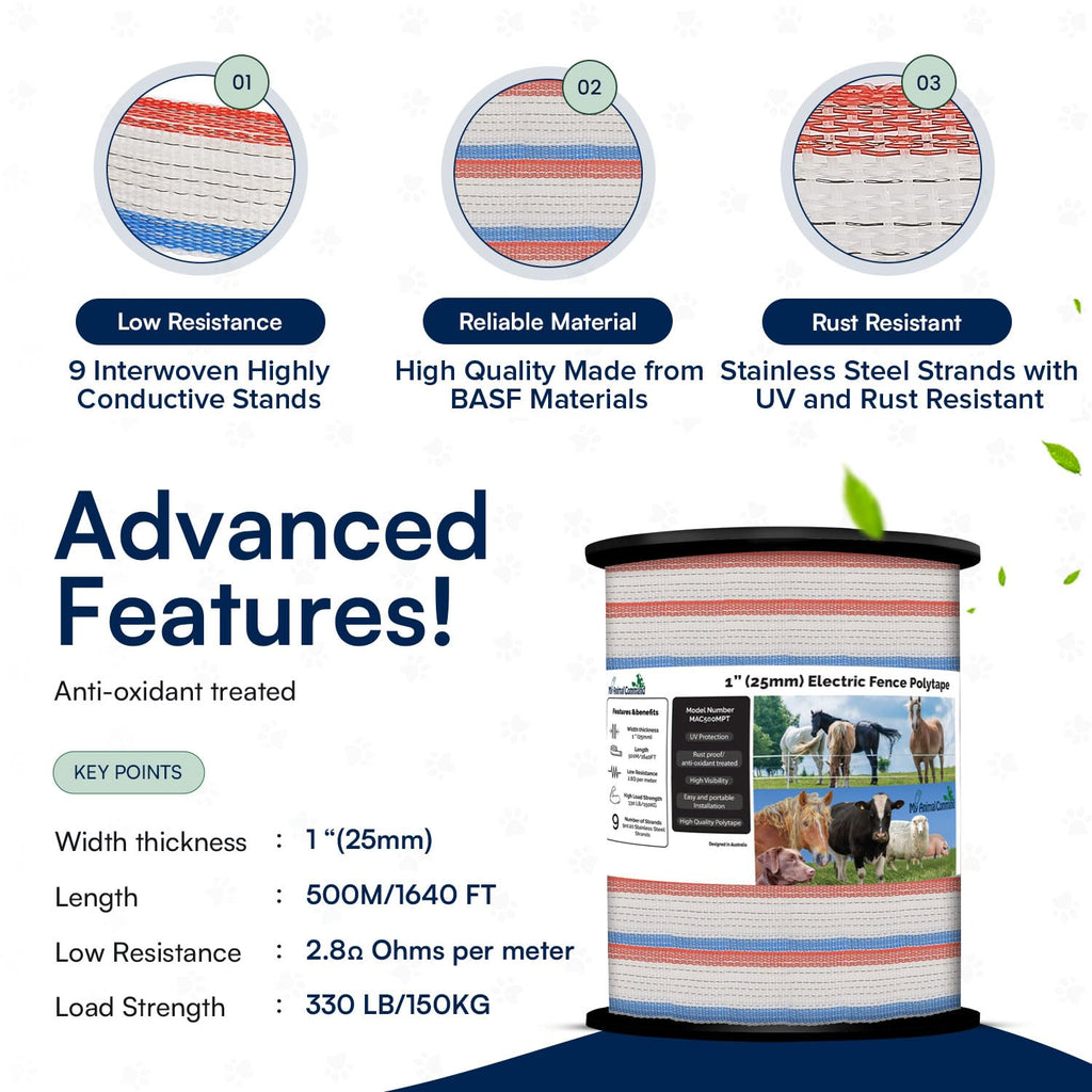 Best 1 Inch Polytape Electric Fence for Animal Containment – My Pet Command