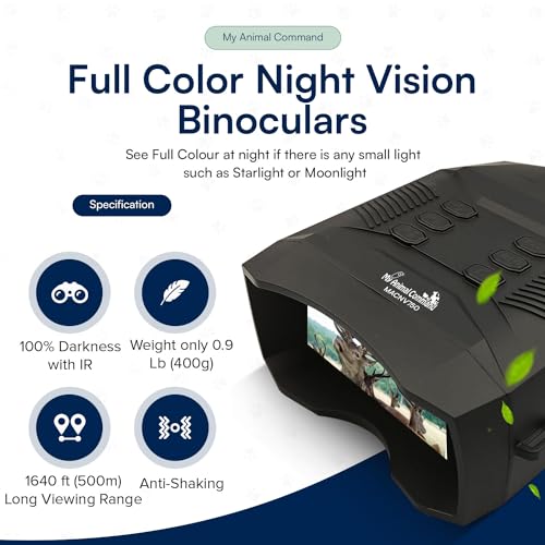 IR Night Vision Goggles Binoculars with Color viewing 4K Video - My Pet Command