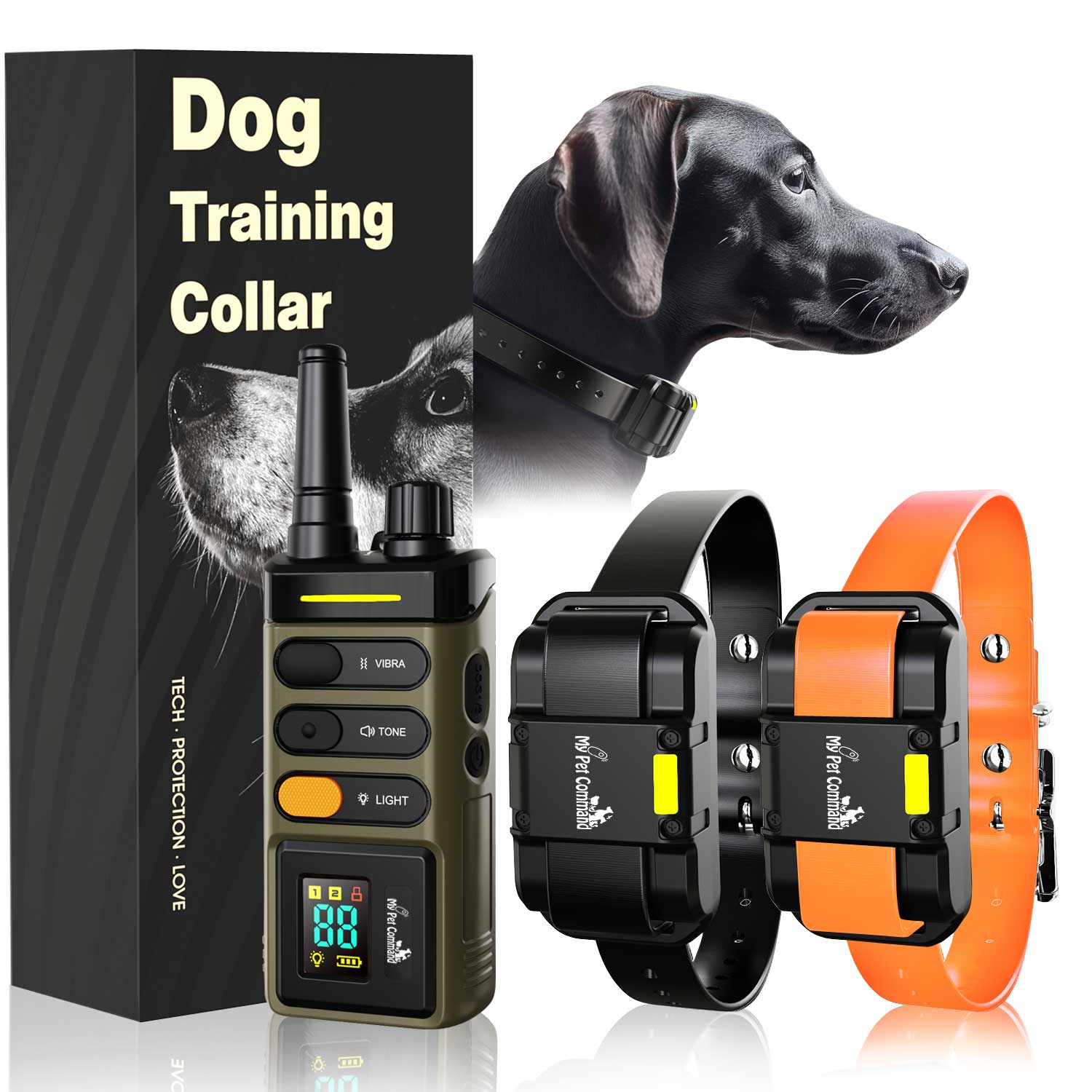 My Pet Command 1 Mile/5280 Ft Long Range Dog Training Collar Safe Shock Collar - My Pet Command