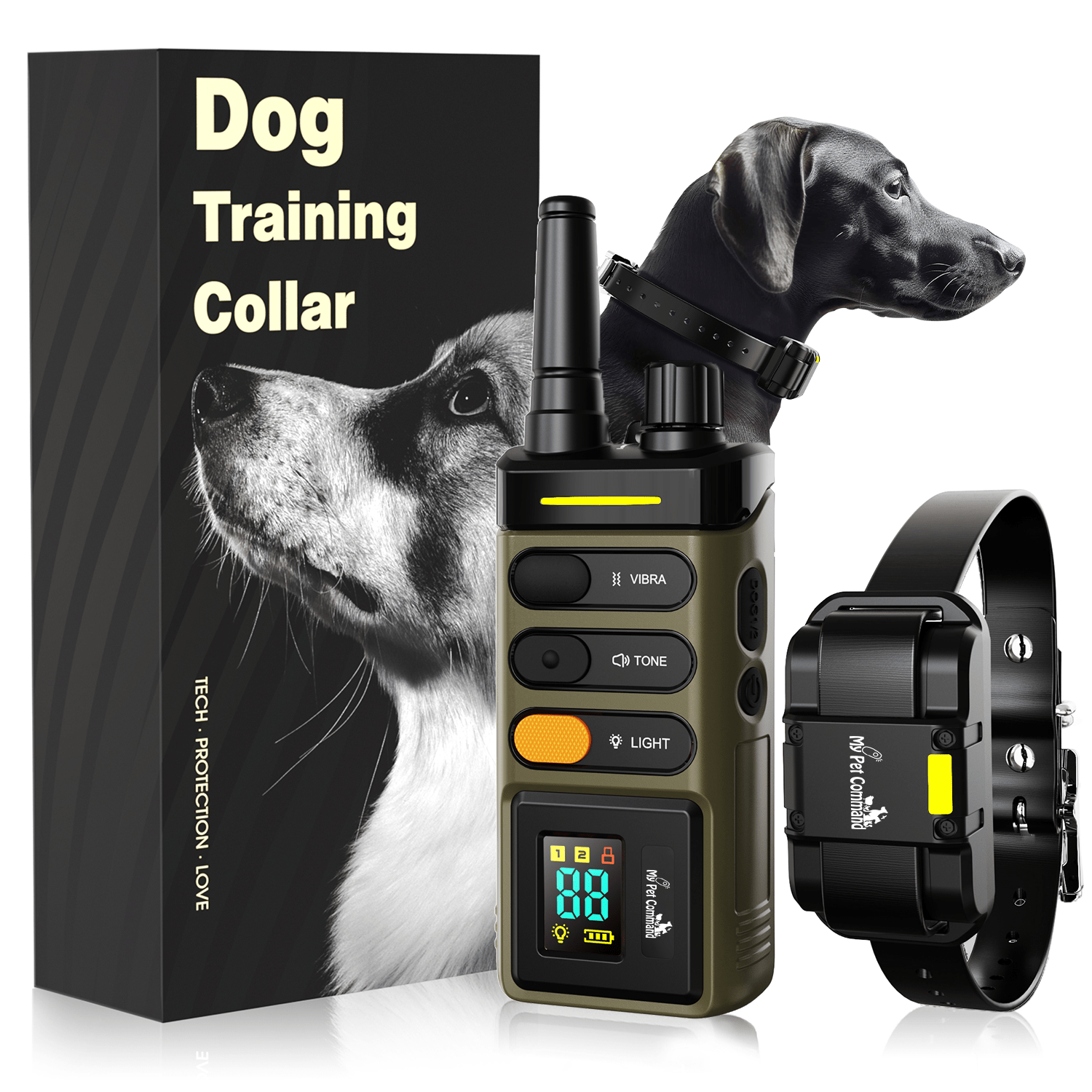 My Pet Command 1 Mile/5280 Ft Long Range Dog Training Collar Safe Shock Collar - My Pet Command