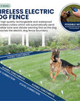 Underground Dog Fence System for Large Yards (Wireless + Electric Training Collar)