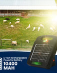 Portable Solar Powered Energiser Charger for Electric Fence 3/6 Mile 0.25/0.5 Joules (9 - 11KV) - My Pet Command