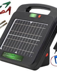 Portable Solar Powered Energiser Charger for Electric Fence 3/6 Mile 0.25/0.5 Joules (9-11KV)