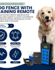 Invisible dog fence Wireless Electric Underground Dog Fence System, Dual Function With Remote Dog Training Collar